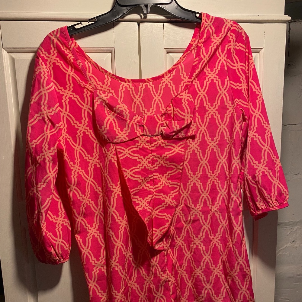 Pink and Orange Blouse